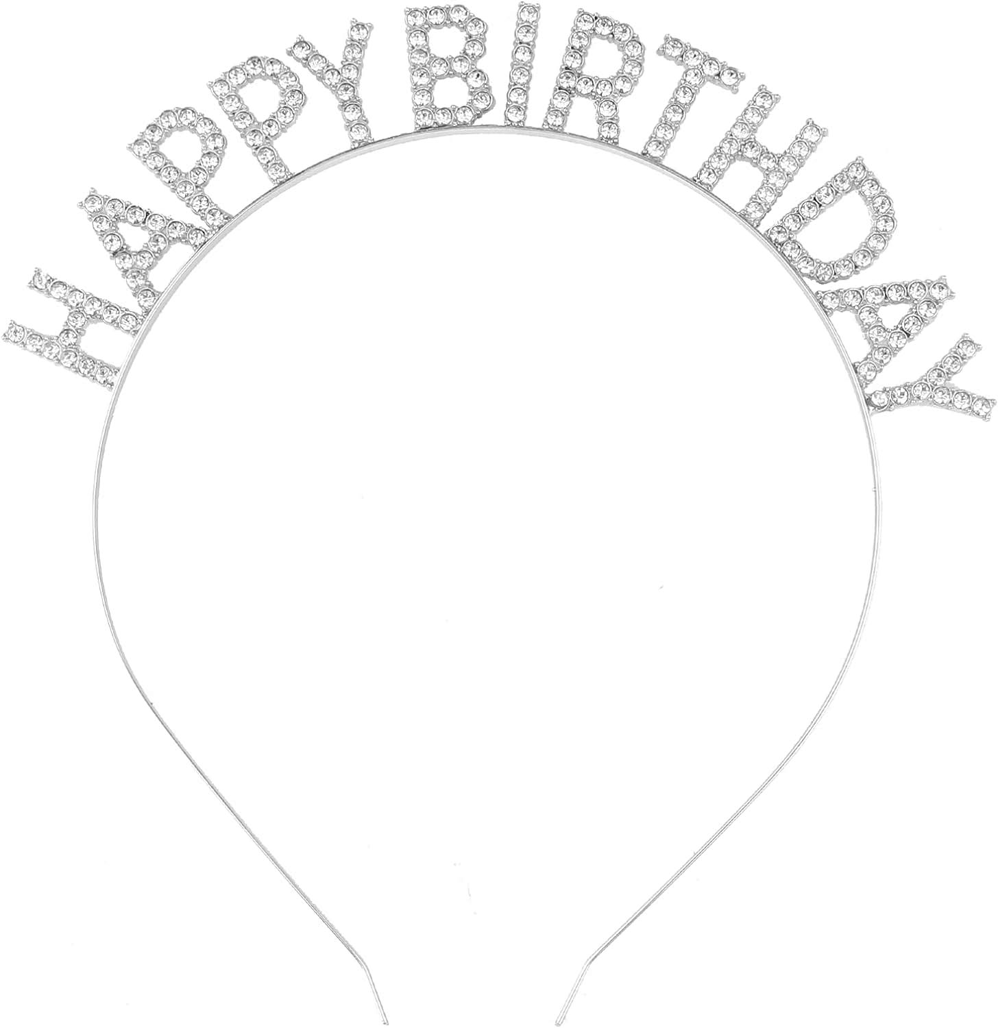 Kristal Taşlı Happy Birthday Doğum Günü Tacı İthal Ürün  17X16 Cm