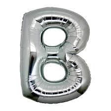 B Harf Folyo Balon  Renk  40 Inç