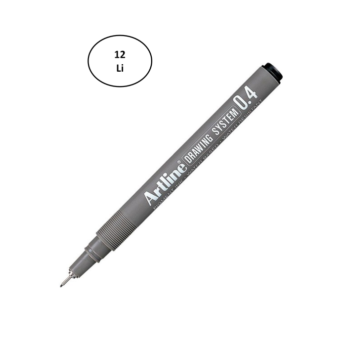 Artline 234 Çizim Kalemi 0.4 mm Siyah 12li