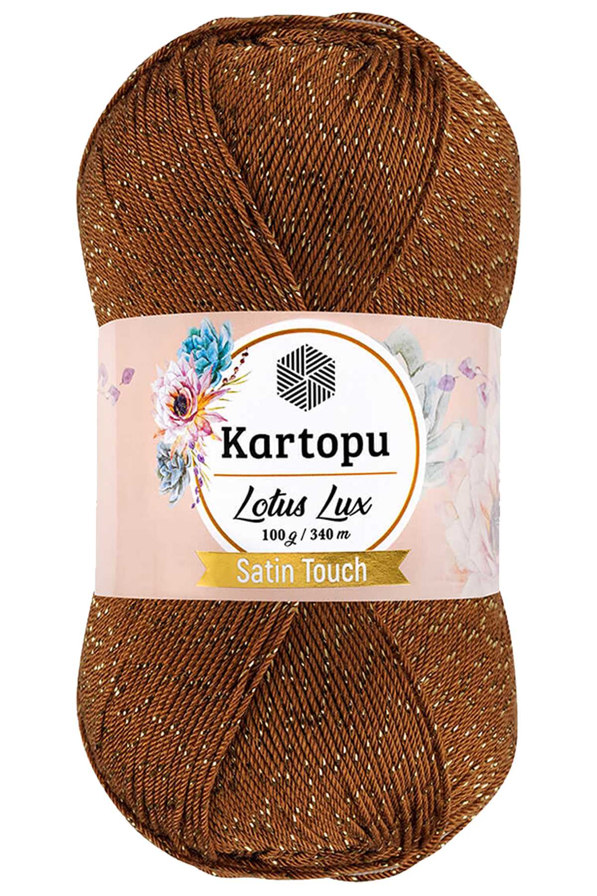 Lotus Lux Bikini Büstiyer Bluz Simli Örgü İpi K840 Koyu Hardal