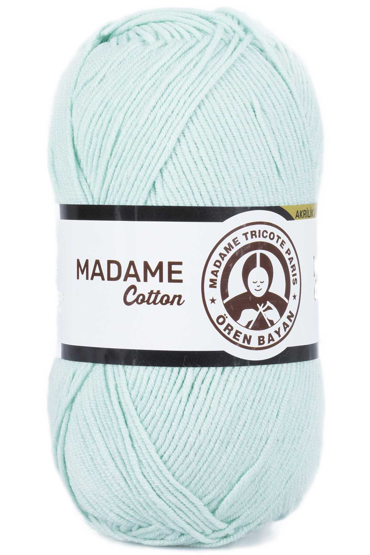 Madame Cotton El Örgü İpi Yünü 100 gr 017 Mint Yeşili