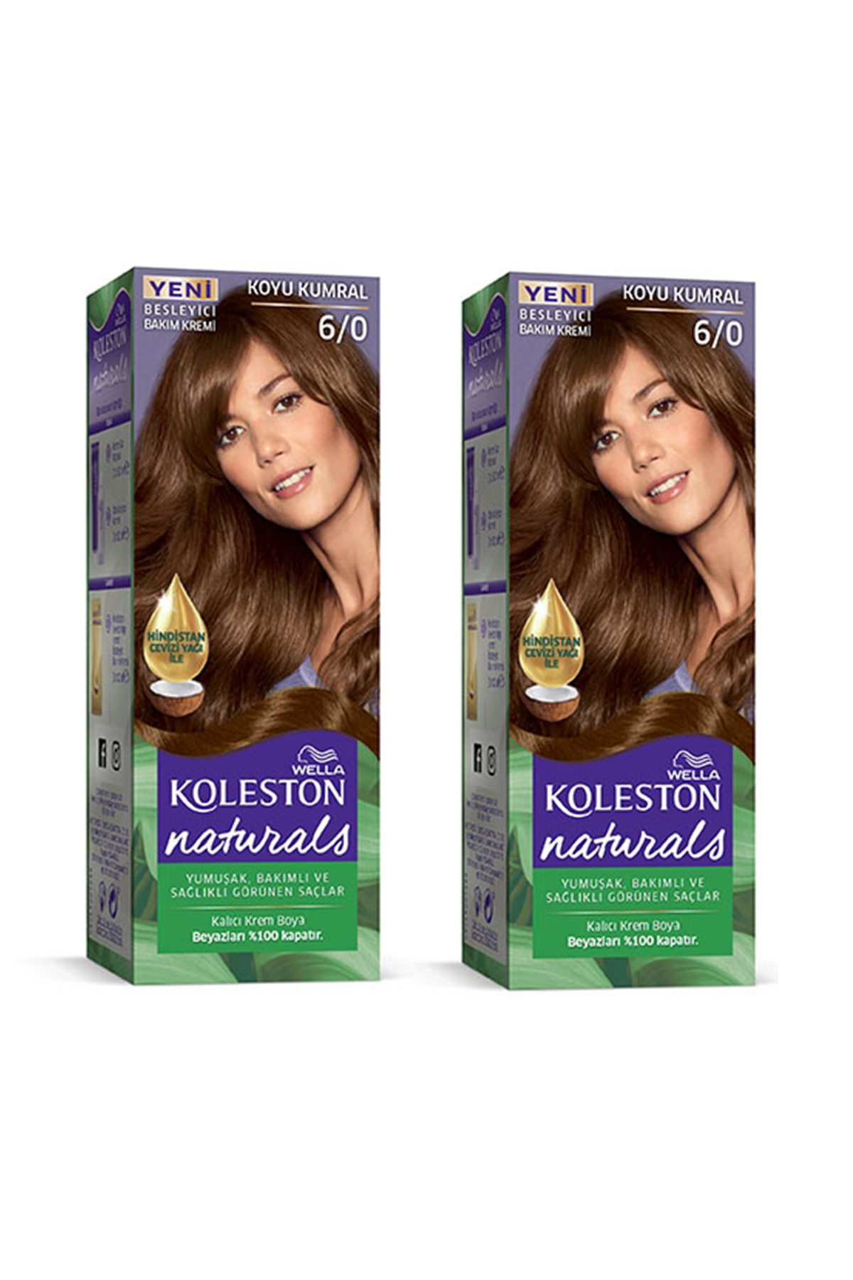 Naturals Saç Boyası Koyu Kumral 6/0 2x Paket