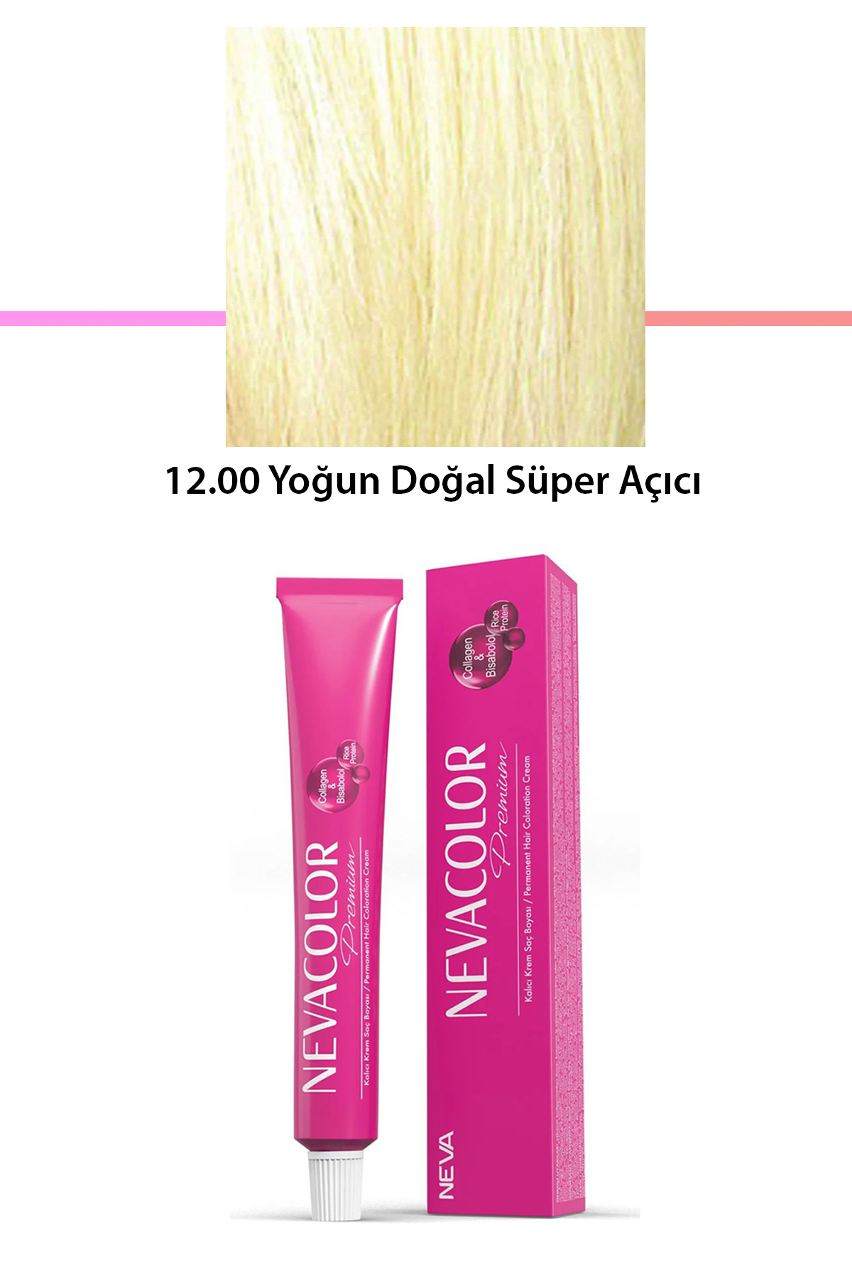 Premium 12.00 Yoğun Doğal Süper Açıcı - Kalıcı Krem Saç Boyası 50 g Tüp
