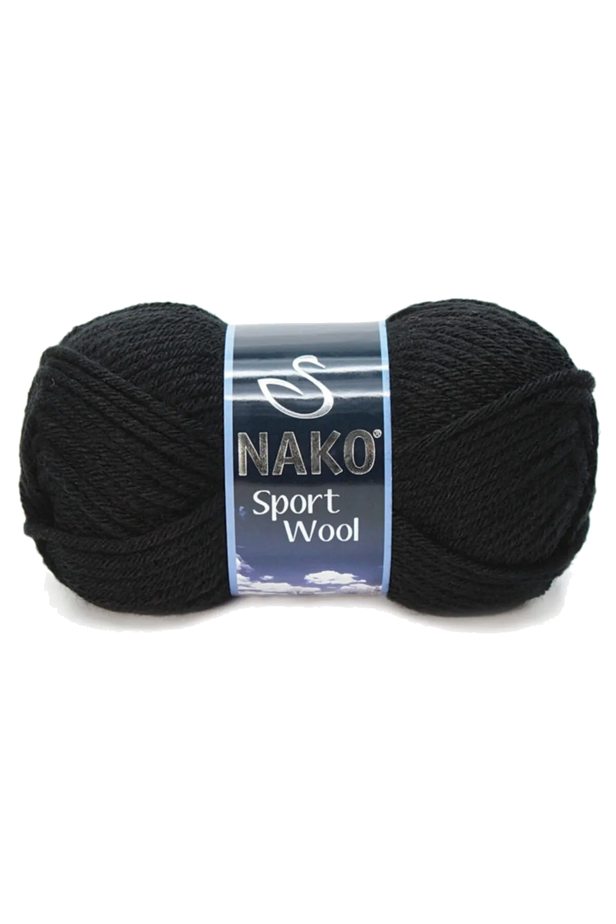Sport Wool Atkı Bere Ceket Yelek Örgü İpi Yünü No: 217 Siyah