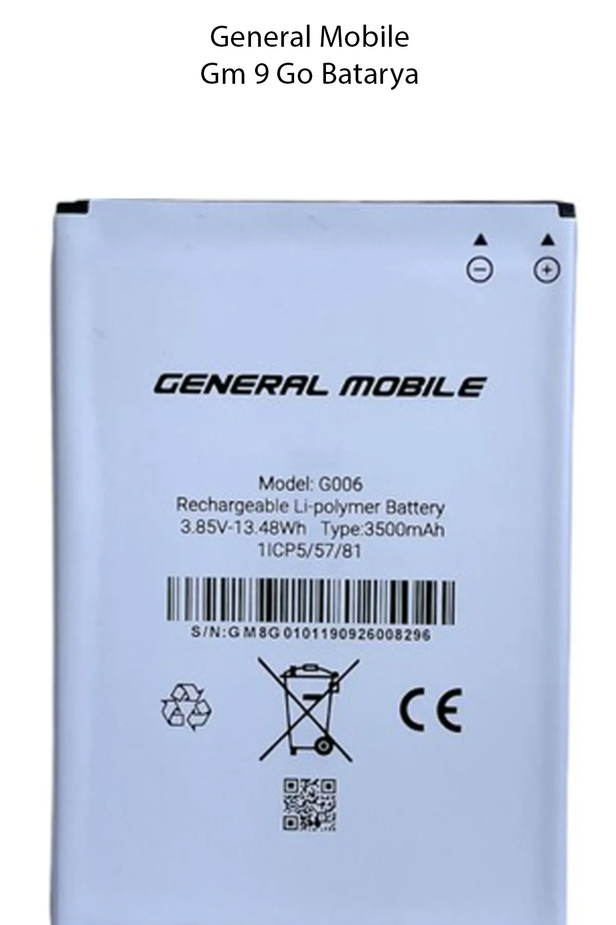 Genneral Mobile GM9 Go Batarya Pil 3500 Mah