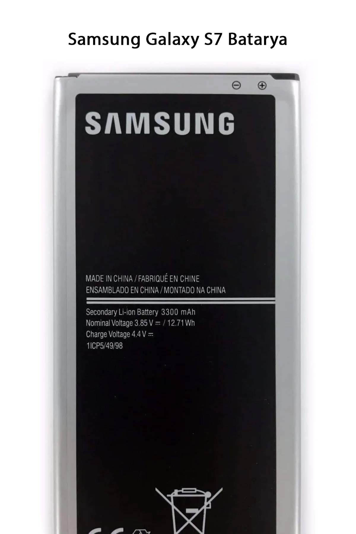 Samsung Galaxy S7 Telefonlarla Uyumlu Batarya 3300 mAh