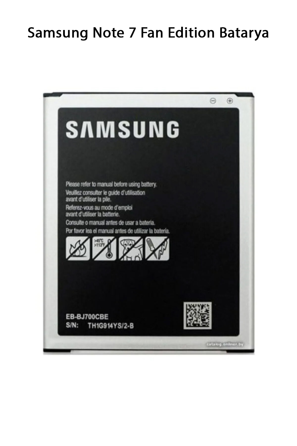 Samsung Note 7 Fan Edition Telefonlarla Uyumlu Batarya 3200 mAh