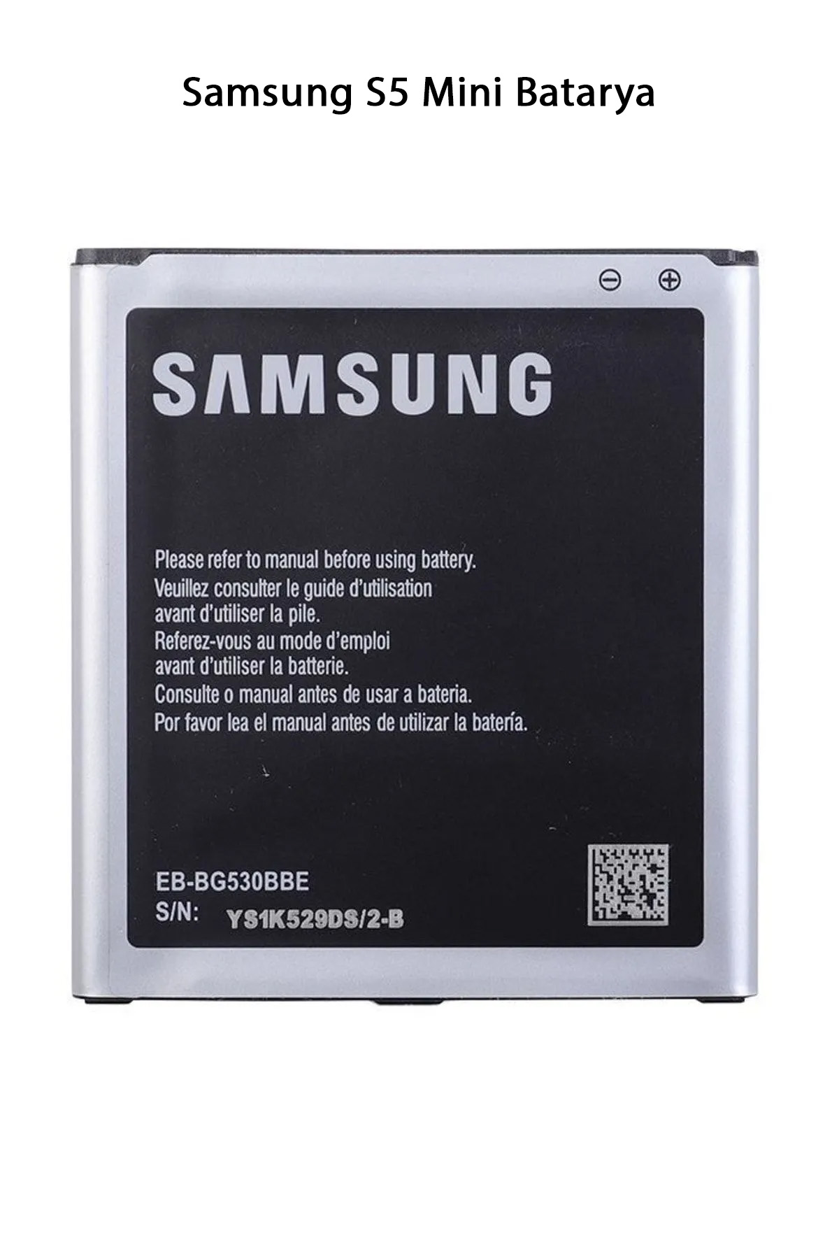 Samsung S5 Mini Telefonlarla Uyumlu Batarya 2100 mAh
