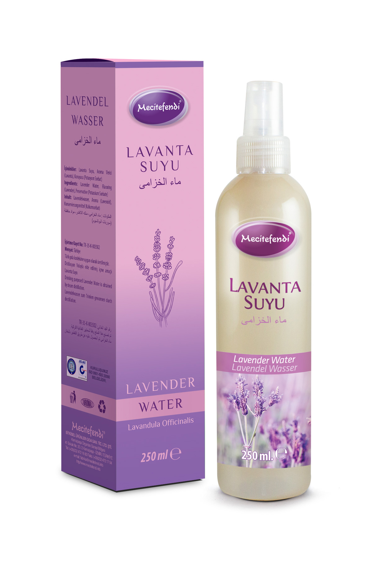 Mecitefendi Lavanta Suyu 250 ml.