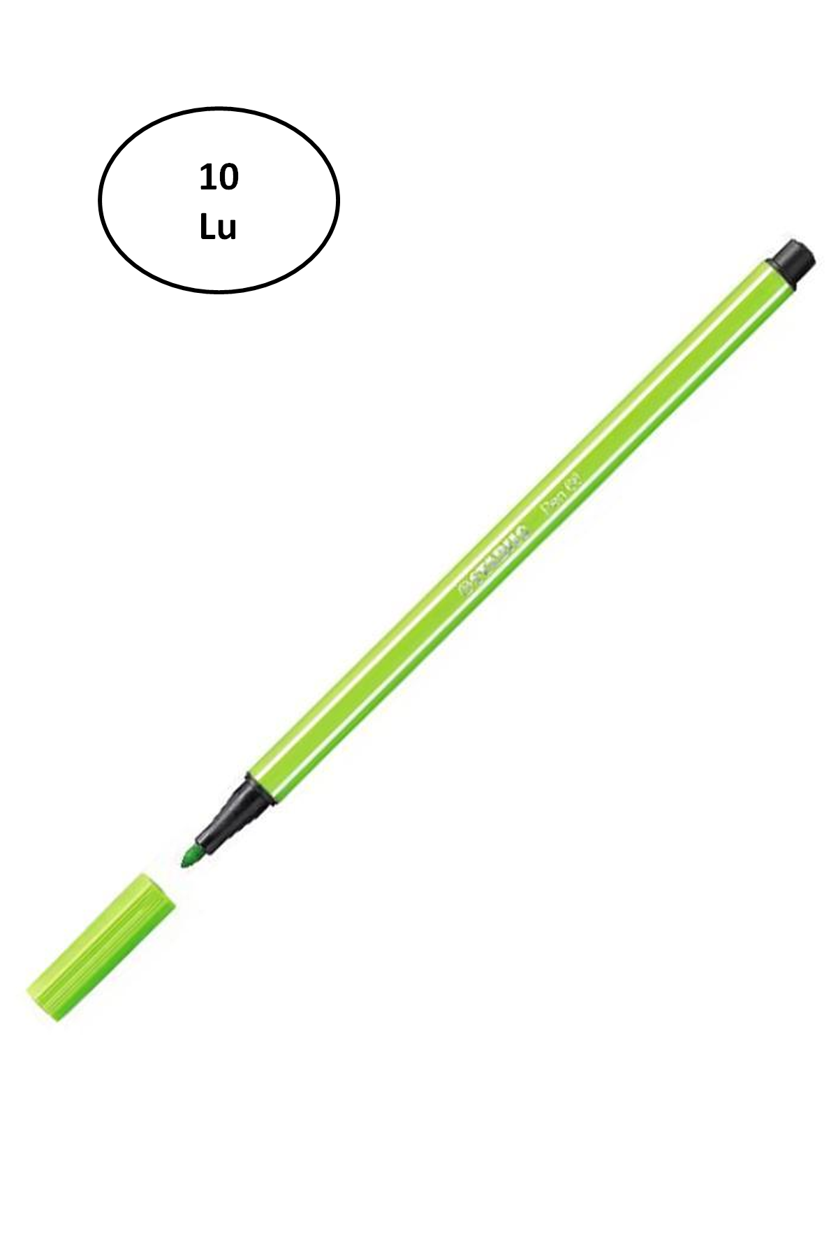 Umut Stabilo Pen Kalem 68 Açık Yeşil 68/33 10\'lu