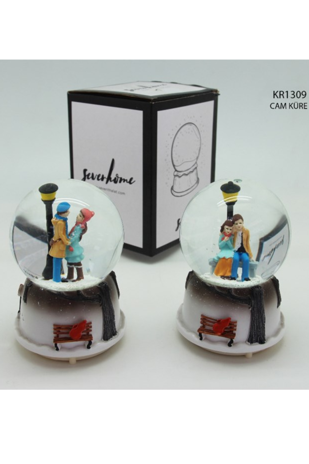 Pilli Melodili Orta Boy Dekoratif Cam Küre Erc Yapı Market-SVR-KR1309