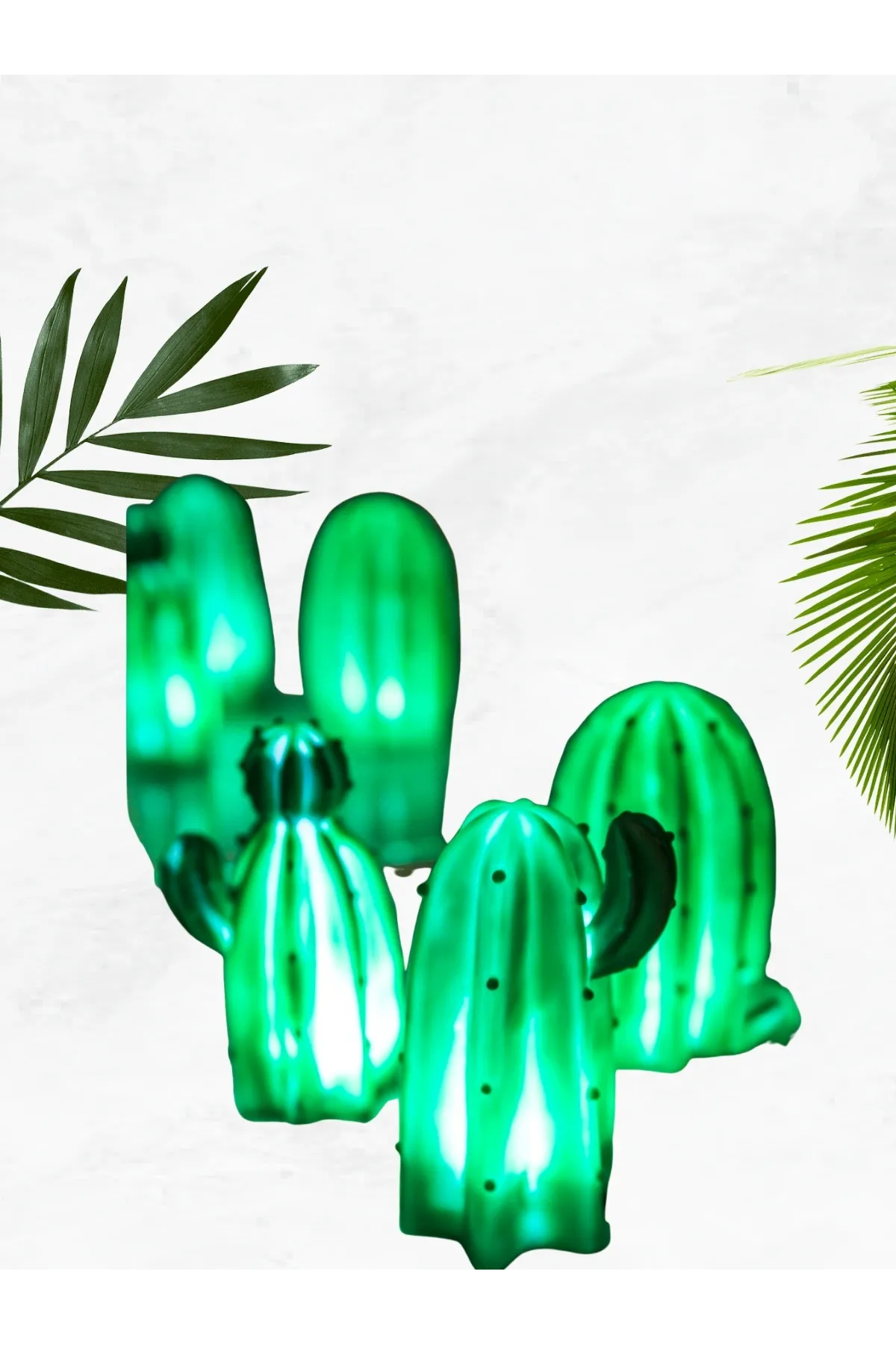 Ledli Dekoratif Kaktüs Mini 20x24 Cm. Erc Yapı Market-10173