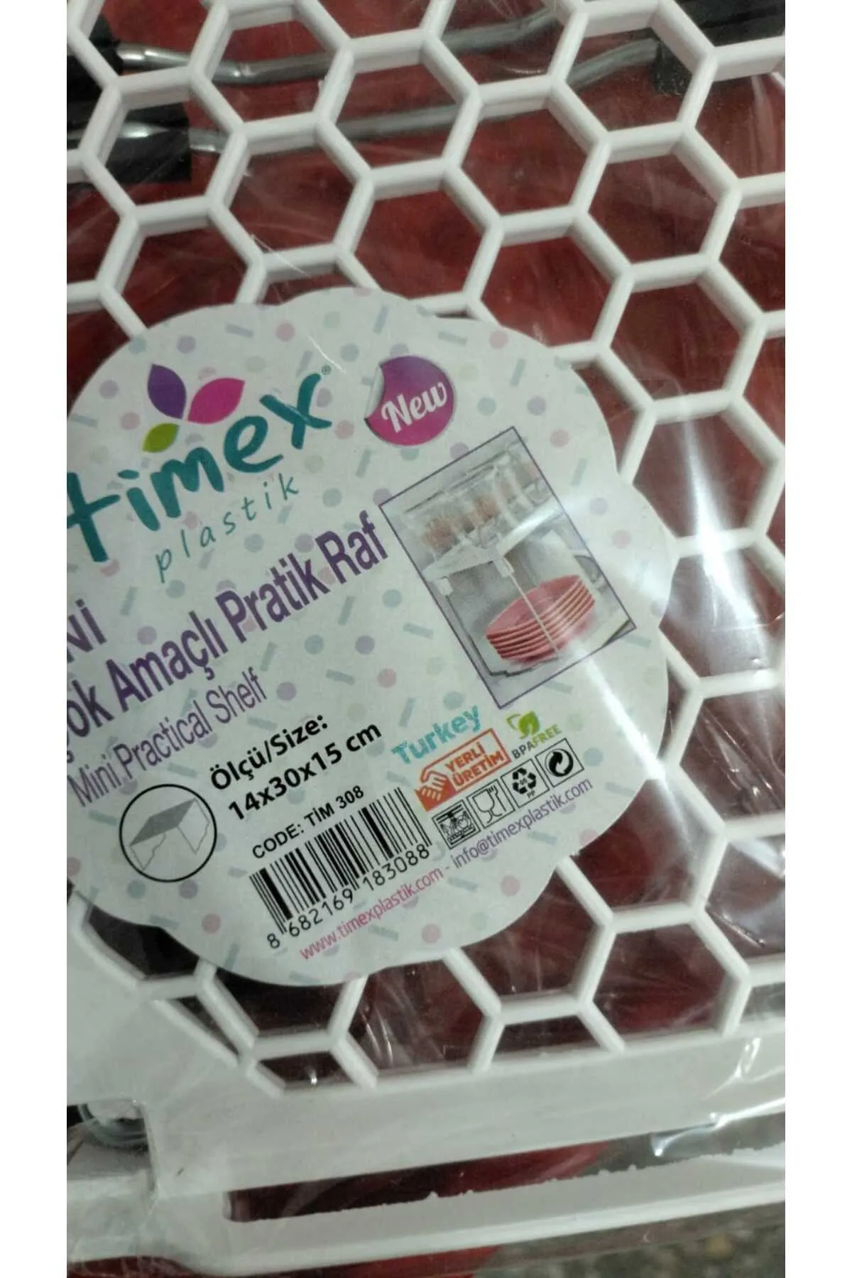 Mutfak Rafı Bardak Düzenleyici Bardak Rafı Dolap İçi Düzenleyici 14x30x15 Erc Yapı Market-TİM308