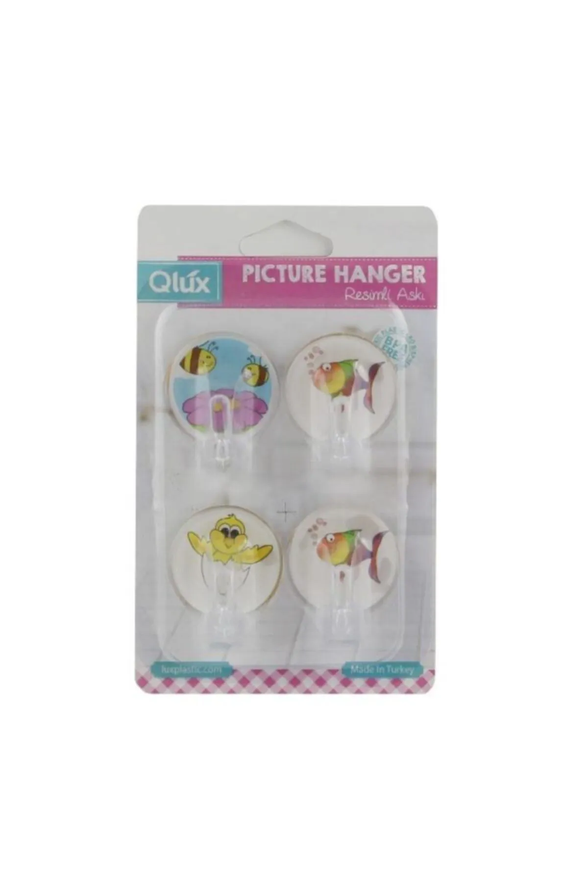 Resimli Yapışkanlı 4 Lü Askı Erc Yapı Market-L638