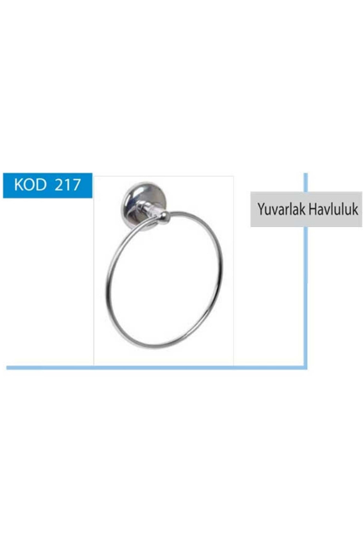 Yuvarlak Havluluk Krom Erc Yapı Market-TAÇ217-SM