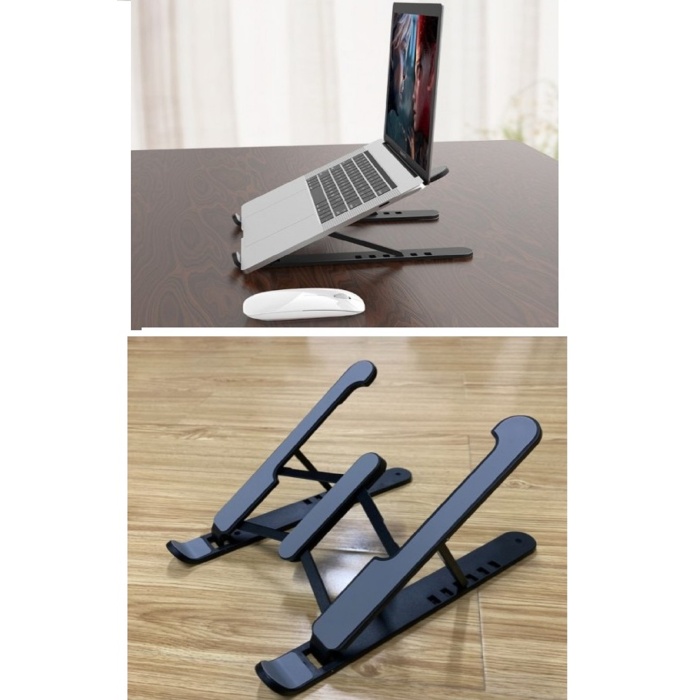 Katlanabilir Laptop Standı - Kaydırmaz Kademe Ayarlı Laptop Tablet Tutucu