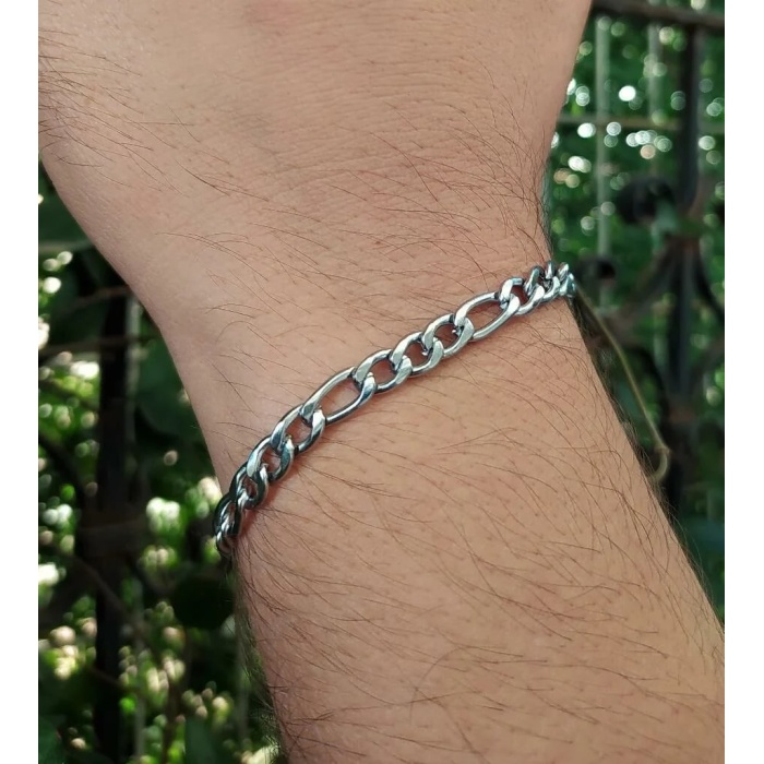 5 MM Unisex Zincir Bileklik Paslanmaz 316L Cerrahi Çelik Bileklik