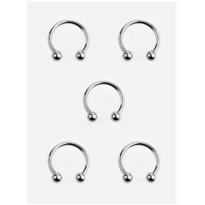 8 MM 5 li Set Septum Smiley Piercing (316 L Çeliktir)