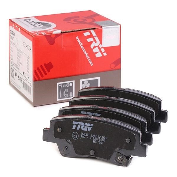 Hyundai Tucson Arka Fren Balatası Elektrikli El Freni İçin Deliksiz 2015-2020 TRW