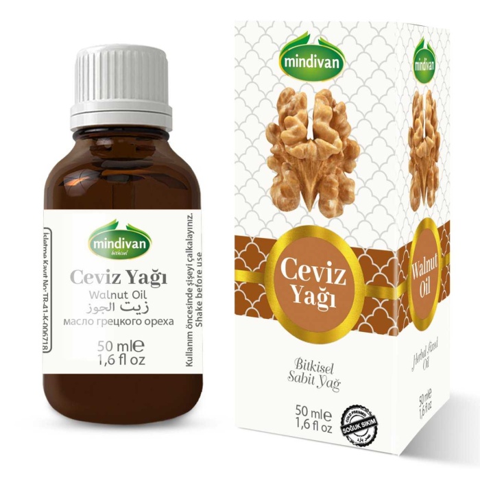 Mindivan Ceviz Yağı 50 ml (Soğuk Sıkım)