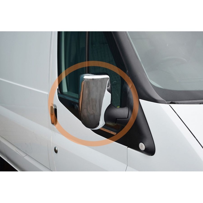 Ford Transit Van Ayna Kapağı 2 Parça Paslanmaz Çelik 2003 > 2013