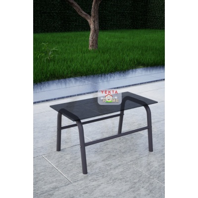 Yekta Camlı Sehpa Temperli Camlı Dekoratif Sehpa