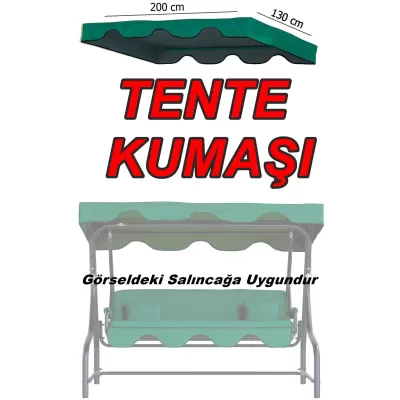Dalyan 3 kişilik salıncak gölgelik - Tente Kumaşı 130 * 200 cm