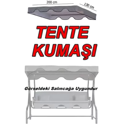 Gümbet 3 kişilik salıncak gölgelik - Tente Kumaşı 130 * 200 cm
