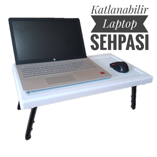 Portatif Laptop Sehpası Katlanır Ayaklı Pratik Sehpa Masa