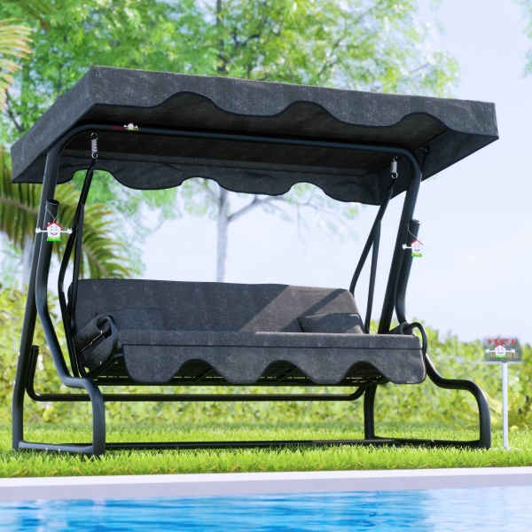 Yekta Antalya 3 Kişilik Bahçe Salıncağı Balkon Salıncak 200 cm