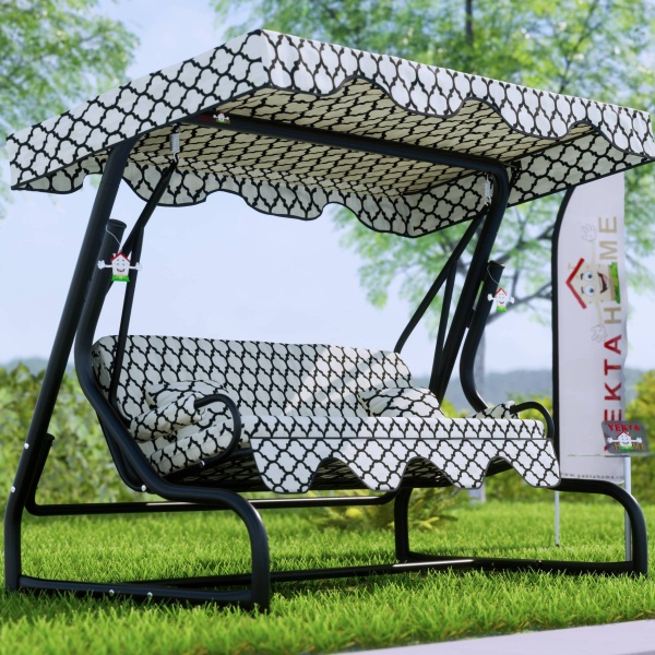 Yekta Alaçatı 3 Kişilik Bahçe Salıncağı Balkon Salıncak 200 cm