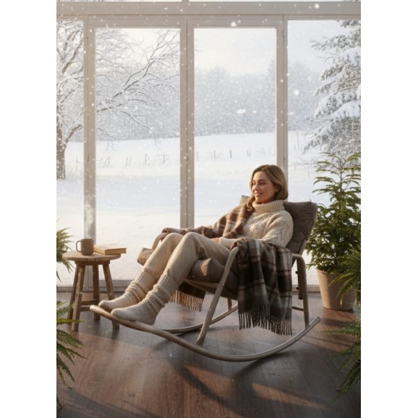 Roket Sallanan Koltuk | Rahat Tv, Okuma ve Emzirme Sandalyesi – Yumuşak Minderli