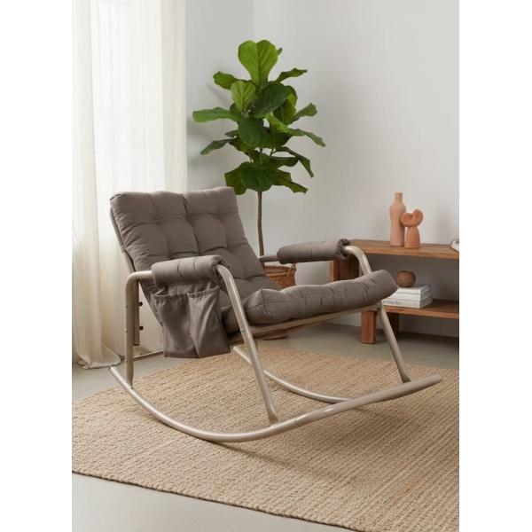 Roket Sallanan Koltuk | Rahat Tv, Okuma ve Emzirme Sandalyesi – Yumuşak Minderli