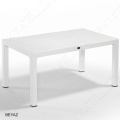 Novussi Liverno Rattan Masa Koltuk Takımı 90x150 Camlı Beyaz