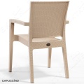 Novussi Paris Rattan Koltuk Bahçe Sandalyesi Cappucino 4 Adet