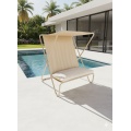 Vela Bahçe Koltuğu & Gölgelikli Balkon Sandalyesi – Katlanabilir Şezlong Koltuk