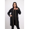 Soft Kumaş Taş Süsleme Hırka - Model:0892
