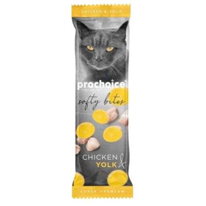 ProChoice Softy Bites Tavuklu ve Yumurtalı Yumuşak Kedi Ödül Maması 10gr