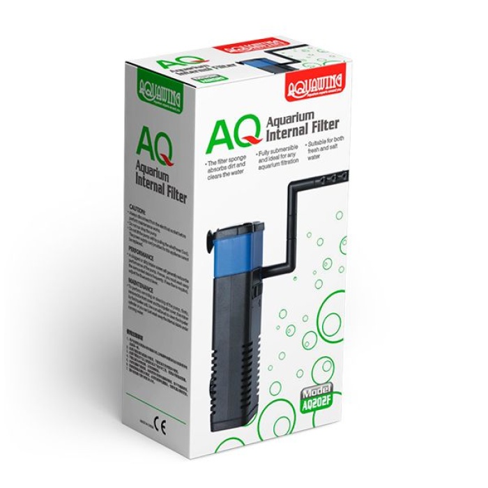 AQ202F-AQUAWING AKVARYUM İÇ FİLTRE 5W 500L/H (60)