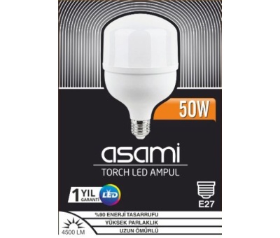 50W E27 DUY 4500LM YÜKSEK PARLAKLIK  TORCH LED AMPUL