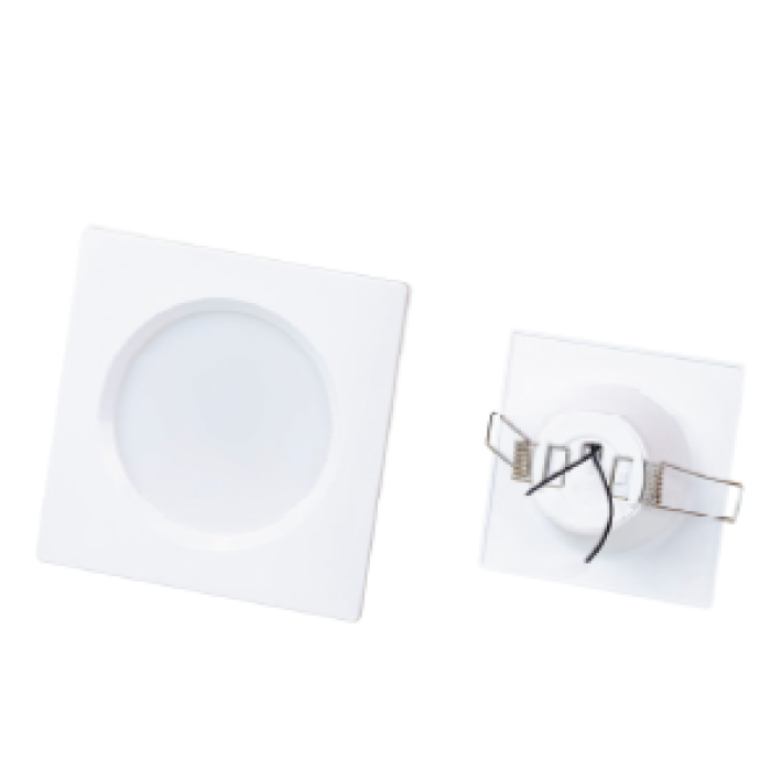 ASAMI 6W SIVA ALTI KARE LED SPOT LED DOWNLIGHT %90 ENERJİ TASARRUFLU LED SPOT