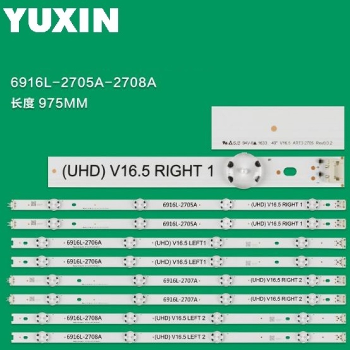 LG 49LH604V 6916L-2586A 6916L-2588A 6916L-2587A 6916L-2589A LC490DUE - FJM1 LC490DUE - FJM4  LED BAR PANEL LEDLERİ TAKIMI  NC490DGG-SADP1 LED BAR   COB 49inch UHD/FHD REV01 A-TYPE   COB 49INCH  UHD/FHD REV01 B-TYPE   GAN010938C-P1