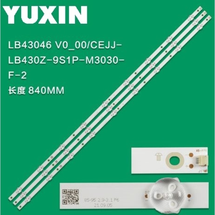 PHILIPS 43PFS5803 LB-PM3030-GJD3X3433X9AQH2-Y 43PFS5503 TPT430H3-FHBN10.K LB43046 9LED LED BAR