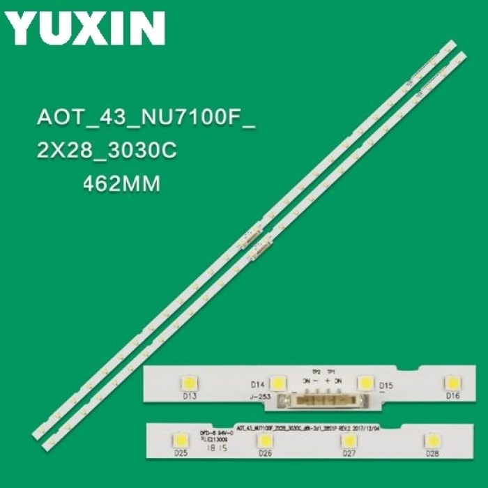 SAMSUNG UE43NU7100 UE43NU7300 UE43NU7400U AOT_43_NU7100F BN96-4595A LED BAR