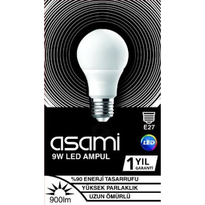 ***KOLİ SATIŞIDIR KOLİ:100ADET 9W E27 DUYLU SÜPER KALİTE GERÇEK WATT 900 LUMEN LED AMPUL