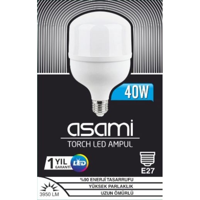 40W E27 DUY 3950LM YÜKSEK PARLAKLIK  TORCH LED AMPUL