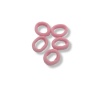 5 Adet 3 cm Küçük Lastik Toka Pembe