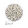 50 gr Harf Boncuk4x7mm Yassı Beyaz Üzeri Gold / Altınsarısı Yaldızlı Harf Boncuk (50 gr~345 Adet)