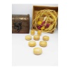 100 Gr Ahşap Makrome (makrame) Boncuğu 19 Mm Oval Bej Rengi