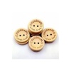 100 Adet 15mm Handmade Yazılı Yuvarlak Ahşap Düğme